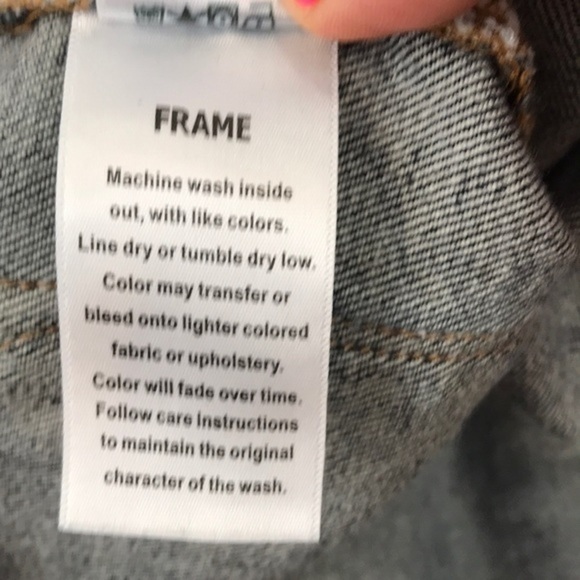 FRAME DENIM Raw Hem Catamaran Jean Skirt sz 27 - Picture 10 of 15